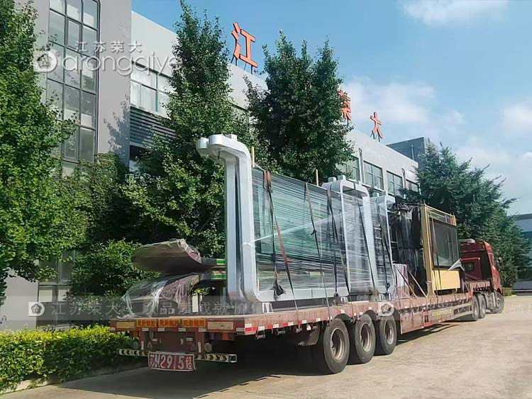 河北公交車(chē)站候車(chē)亭發(fā)貨第二批次順利啟程